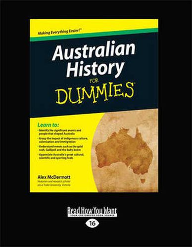 Cover image for Australian History for Dummies (for Dummies (History, Biography & Politics)