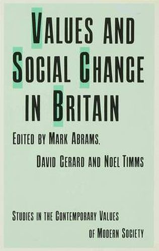 Values and Social Change in Britain