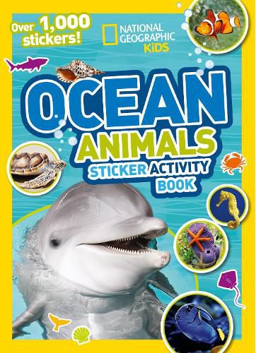 Cover image for Ocean Animals Sticker Activity Book: Over 1,000 Stickers!