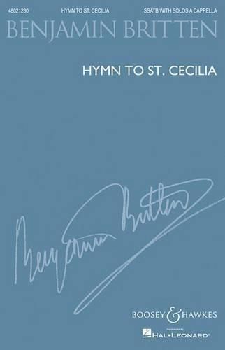 Cover image for Hymn to St Cecilia - Ssatb Unaccompanied
