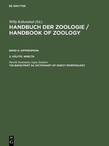 Cover image for Dictionary of Insect Morphology
