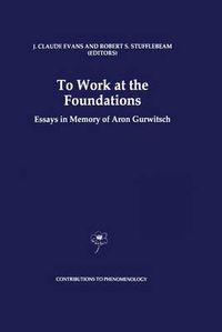 Cover image for To Work at the Foundations: Essays in Memory of Aron Gurwitsch