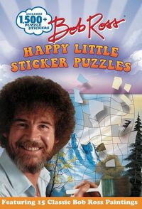 Cover image for Bob Ross Happy Little Sticker Puzzles