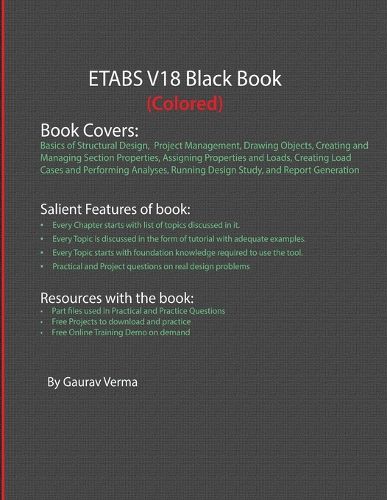 Cover image for ETABS V18 Black Book (Colored)