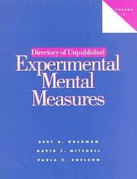 Cover image for Directory of Unpublished Experimental Mental Measures