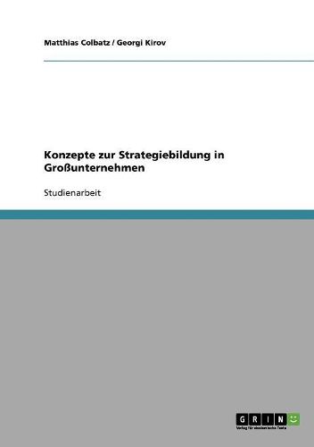 Cover image for Konzepte Zur Strategiebildung in Grounternehmen