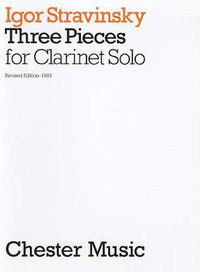 Cover image for Three Pieces For Clarinet Solo