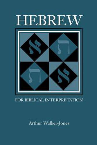 Cover image for Hebrew for Biblical Interpretation