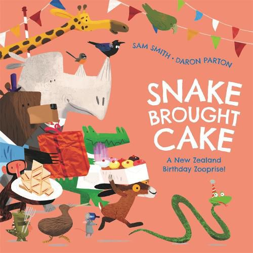 Cover image for Snake Brought Cake: A New Zealand Birthday Zooprise!