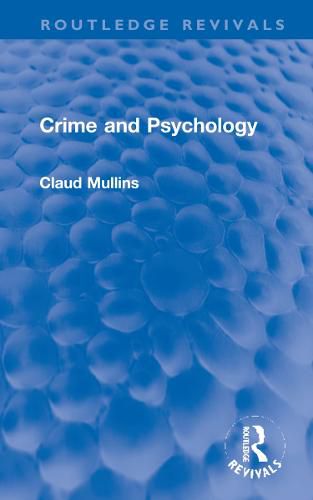 Cover image for Crime and Psychology