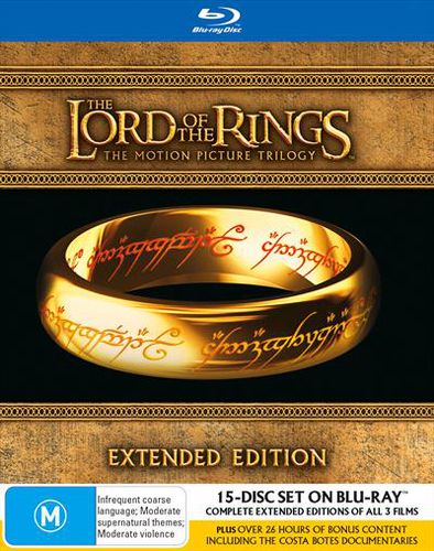 Lord Of The Rings Extended Editions Blu-ray Dvd