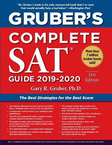 Cover image for Gruber's Complete SAT Guide 2019-2020