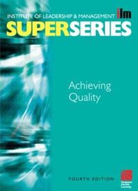 Cover image for Achieving Quality