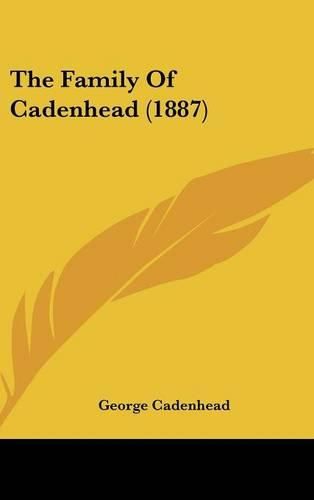 Cover image for The Family of Cadenhead (1887)