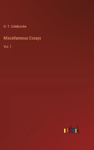 Cover image for Miscellaneous Essays