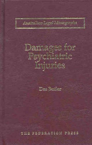 Cover image for Damages for Psychiatric Injuries