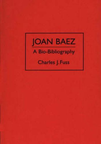 Cover image for Joan Baez: A Bio-Bibliography