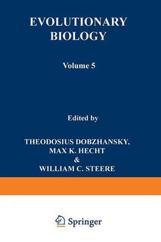 Cover image for Evolutionary Biology: Volume 5