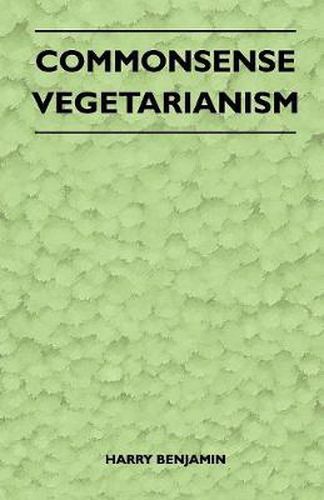 Cover image for Commonsense Vegetarianism