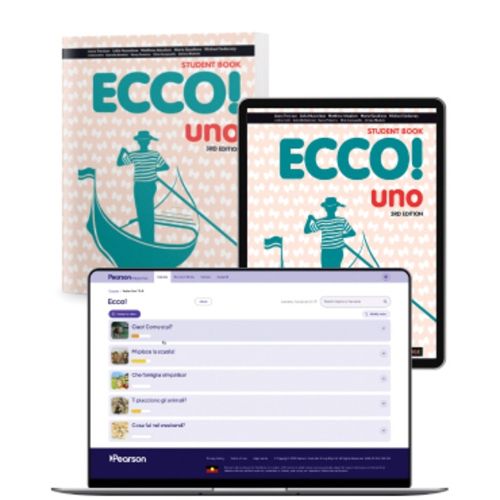 Cover image for Ecco! uno Student Book with eBook and Digital Hub