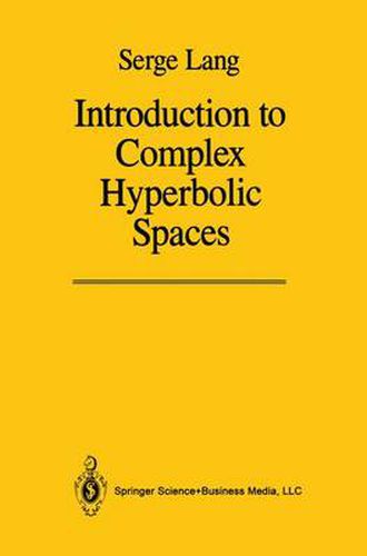 Cover image for Introduction to Complex Hyperbolic Spaces