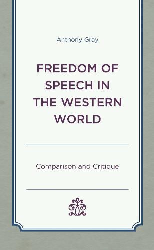 Cover image for Freedom of Speech in the Western World: Comparison and Critique