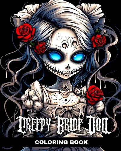 Cover image for Creepy Bride Doll Coloring Book