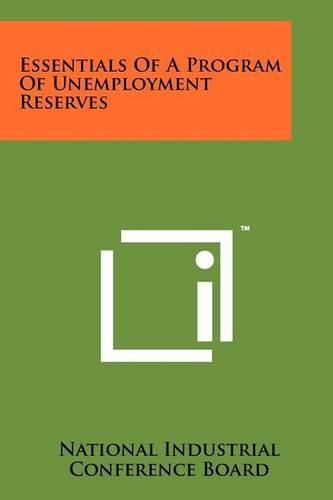 Cover image for Essentials of a Program of Unemployment Reserves