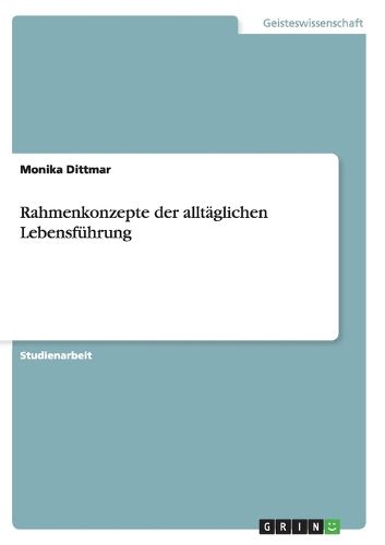 Cover image for Rahmenkonzepte der alltaglichen Lebensfuhrung