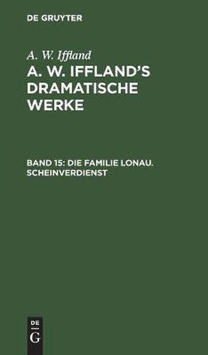 Cover image for Die Familie Lonau. Scheinverdienst