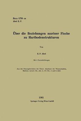 Cover image for UEber Die Beziehungen Mariner Fische Zu Hartbodenstrukturen