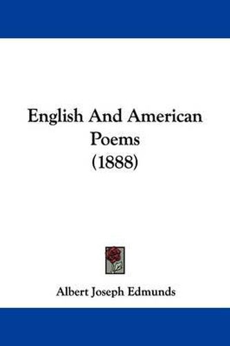 Cover image for English and American Poems (1888)