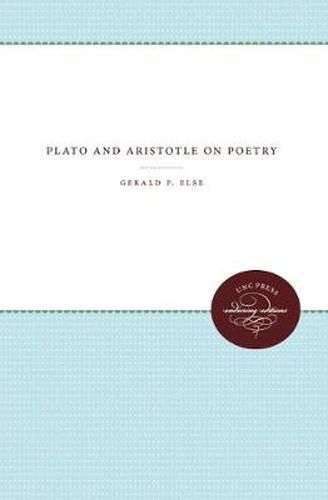 Cover image for Plato and Aristotle on Poetry