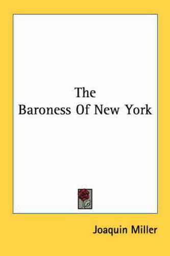 Cover image for The Baroness of New York