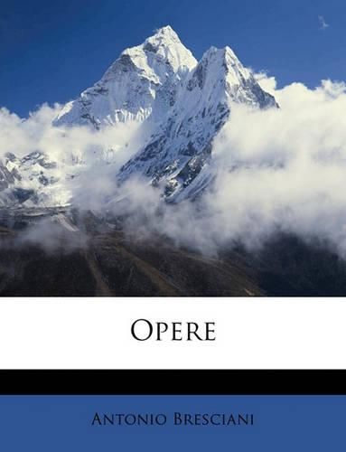 Cover image for Opere