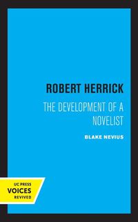 Cover image for Robert Herrick: The Development of a Novelist