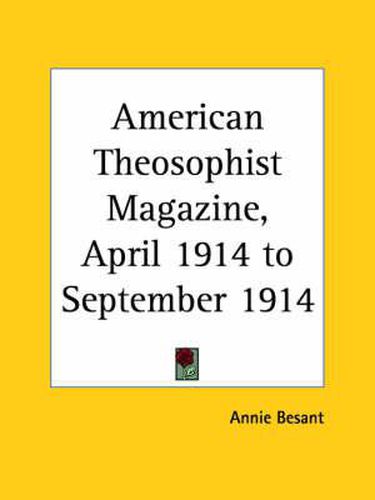 Cover image for American Theosophist Magazine Vol. 2 (1914)