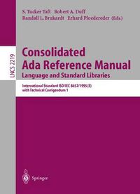 Cover image for Consolidated Ada Reference Manual: Language and Standard Libraries