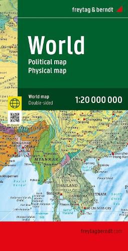 Cover image for World Map, Political - Physical, English, folded Map