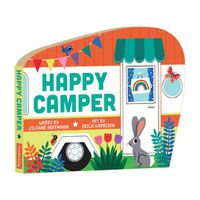 Cover image for Happy Camper Shaped Board Book