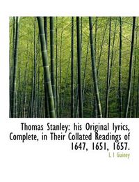 Cover image for Thomas Stanley