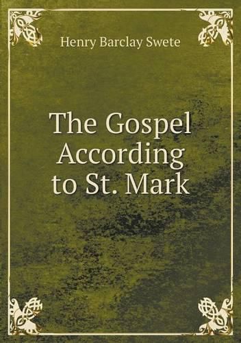 Cover image for The Gospel According to St. Mark