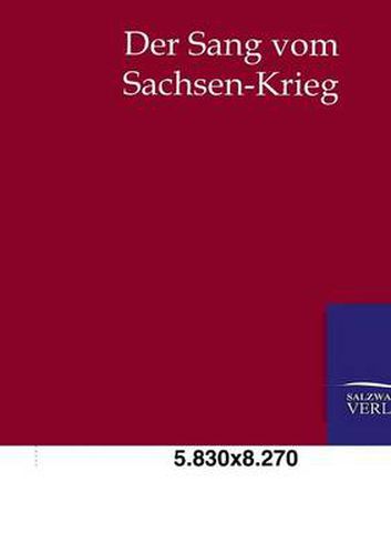 Cover image for Der Sang vom Sachsen-Krieg