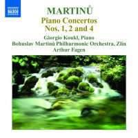 Cover image for Martinu Piano Concertos Nos 1-2, 4