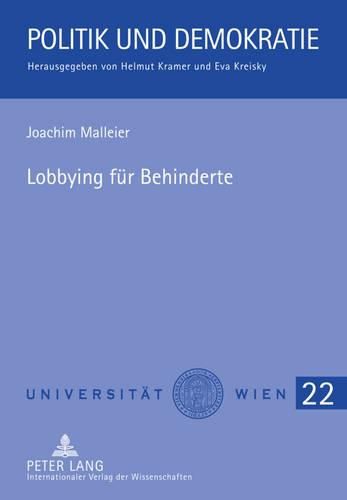 Cover image for Lobbying Fuer Behinderte: Interessenvermittlung Am Beispiel Des Europaeischen Behindertenforums in Der Europaeischen Union