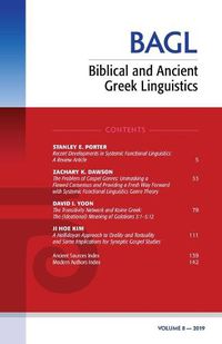 Cover image for Biblical and Ancient Greek Linguistics, Volume 8