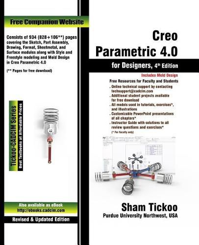 Cover image for Creo Parametric 4.0 for Designers