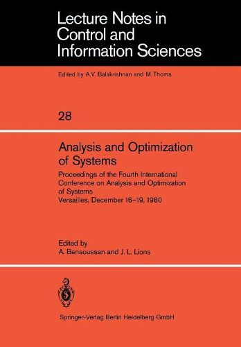 Cover image for Analysis and Optimization of Systems: 4th International Conference: Papers