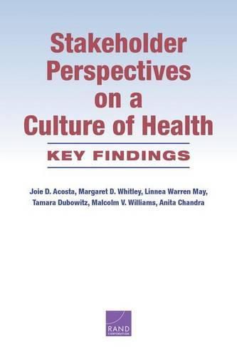 Stakeholder Perspectives on a Culture of Health: Key Findings