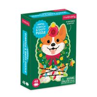 Cover image for Christmas Corgi 48 Piece Scratch and Sniff Shaped Mini Pzl
